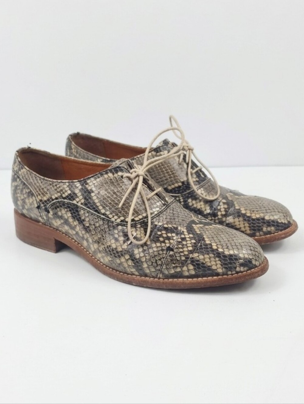 Two24 By Ariat Austen Snakeskin Women's Oxford Shoes Size 8